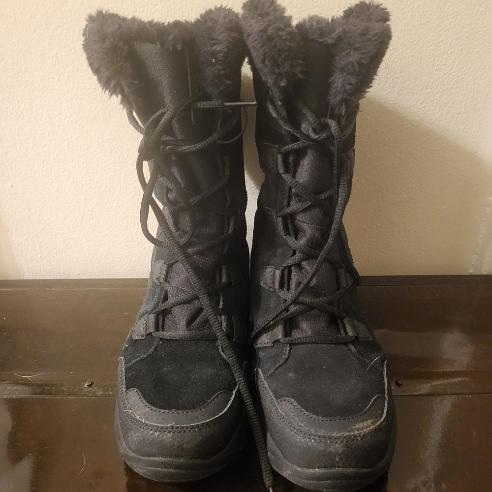 Columbia Black Winter Rain Boots Durable Waterproof Design